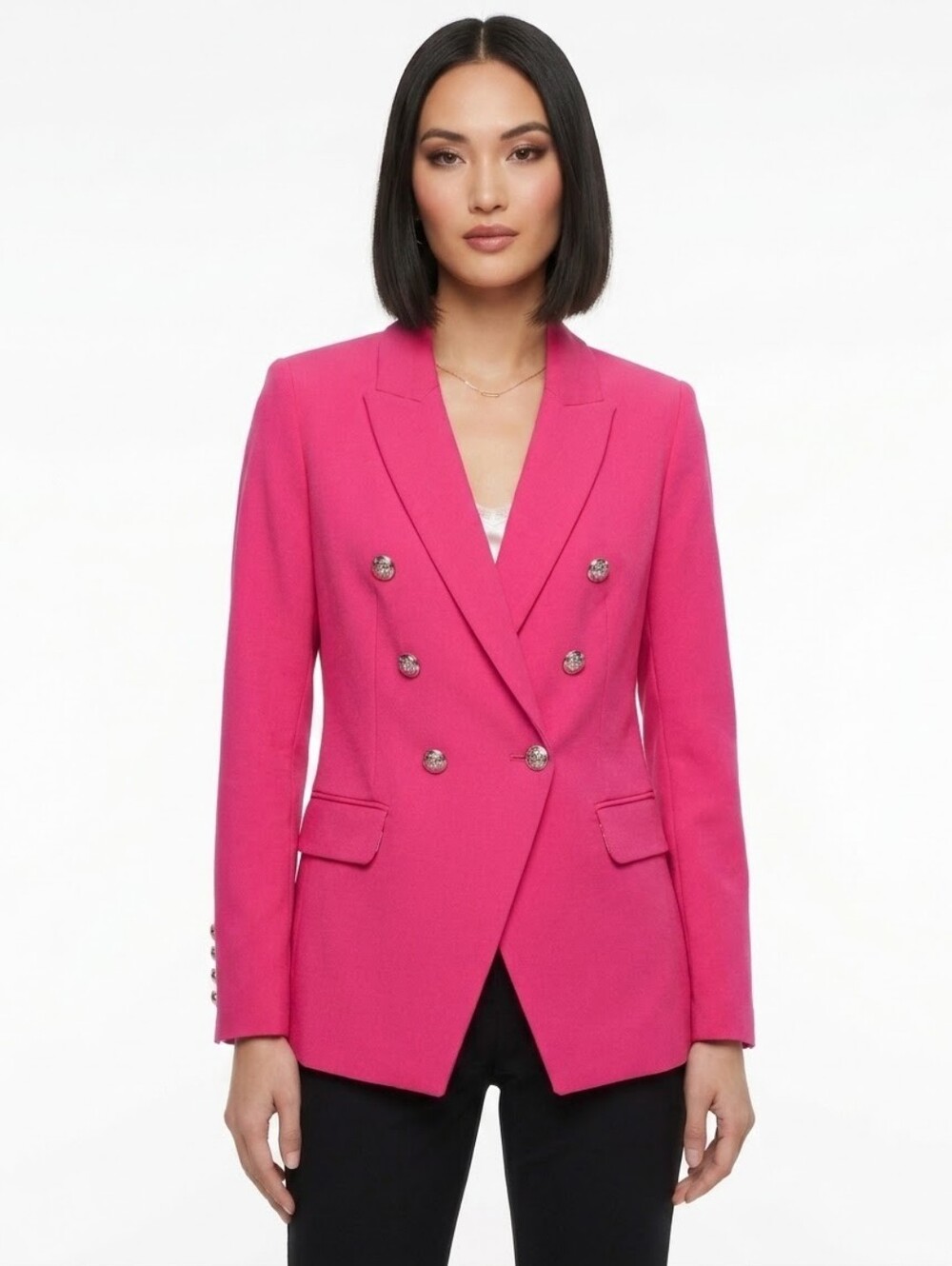 White House Black Market Pink Blazer Jacket Size 4